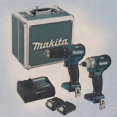 Bộ máy khoan vặn vít Makita CLX205SX2
