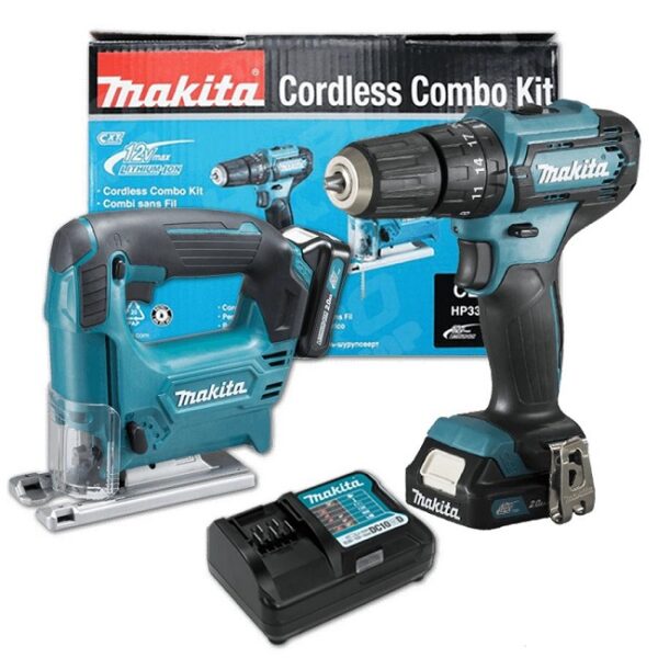 Bộ sản phẩm máy cưa lọng, máy khoan búa, vặn vít Makita CLX230X1