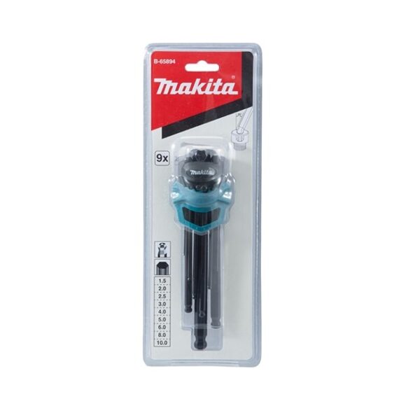 Bộ lục giác đầu bi 9 cái/bộ Makita B-65894